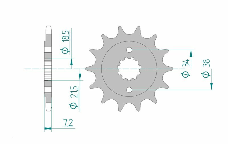 AFAM Steel Standard Front Sprocket 20320 - 520 - 1074796003