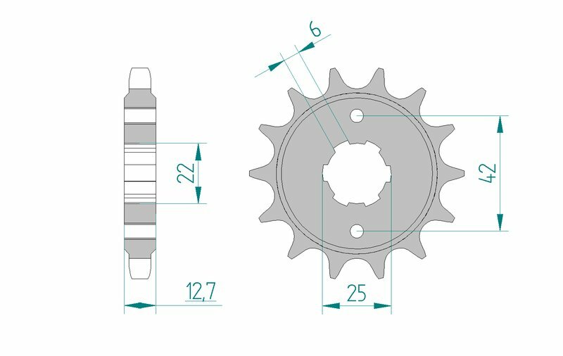 AFAM Steel Standard Front Sprocket 20502 - 530 - 1074905002