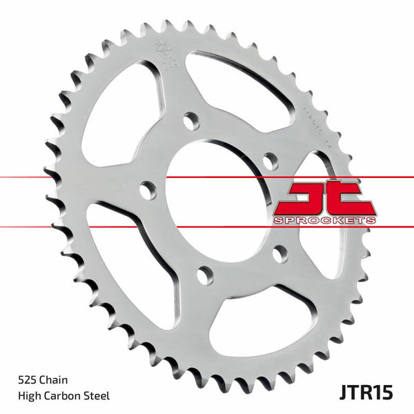 JT SPROCKETS Steel Standard Rear Sprocket 15 - 525