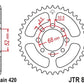JT SPROCKETS Steel Standard Rear Sprocket 801 - 420 - 1075115001