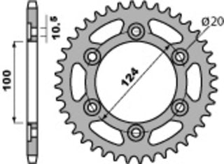 PBR Stahl Standard Kettenrad 1027 - 520 - 1075230002 