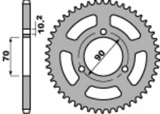 PBR Steel Standard Rear Sprocket 239 - 420