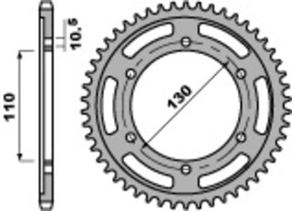 PBR Steel Standard Rear Sprocket 241 - 530 - 1075241001