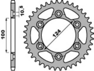 PBR Steel Standard Rear Sprocket 4366 - 525 - 1075293001