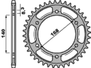 PBR Stahl Standard Kettenrad 4550 - 525 - 1075356001 
