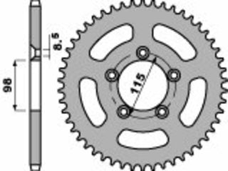 PBR Stahl Standard Kettenrad 4552 - 420 - 1075357002 