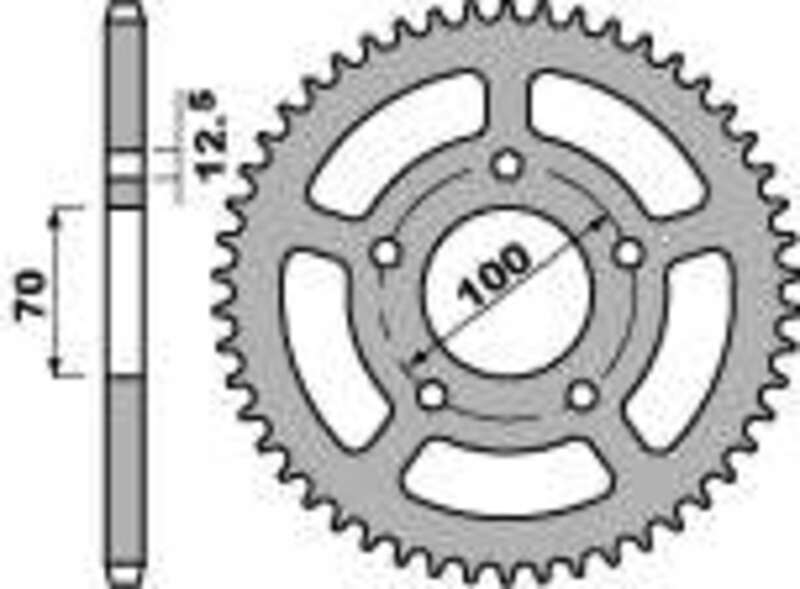 PBR Aluminium Ultra-Light Hard Anodized Rear Sprocket 4647 - 520 - 1075381001