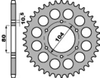 PBR Steel Standard Rear Sprocket 488 - 530 - 1075408003