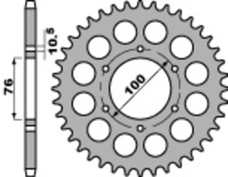 PBR Steel Standard Rear Sprocket 816 - 530 - 1075438004