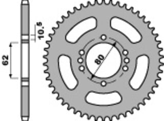 PBR Steel Standard Rear Sprocket 843 - 428 - 1075459004
