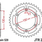 JT SPROCKETS Steel Self-Cleaning Rear Sprocket 251 - 520 - 1075483001