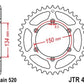 JT SPROCKETS Steel Self-Cleaning Rear Sprocket 460 - 520 - 1075484002