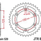 JT SPROCKETS Steel Standard Rear Sprocket 897 - 520 - 1075486001
