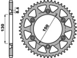 PBR Stahl Standard Kettenrad 270 - 520 - 1075493009 