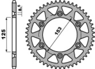 PBR Stahl Standard Kettenrad 289 - 520 - 1075537002 