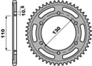 PBR Steel Standard Rear Sprocket 4385 - 525 - 1075545001