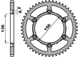 PBR Stahl Standard Kettenrad 820 - 520 - 1075574006 