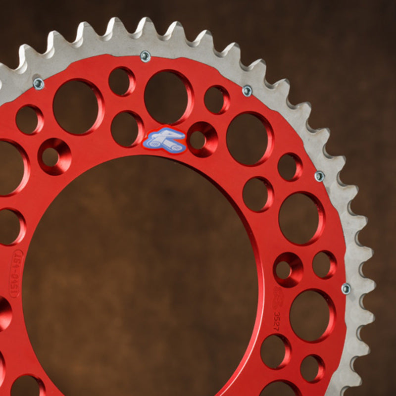 RENTHAL Twinring Aluminium Ultra-Light Self-Cleaning Hard Anodized Rear Sprocket HA - 520 - 1075620001