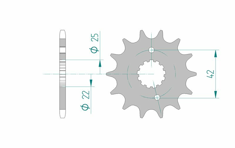 AFAM Steel Standard Front Sprocket 22304 - 520