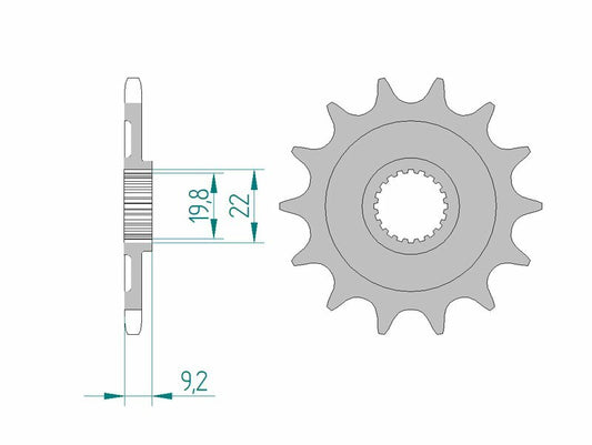 AFAM Steel Self-Cleaning Front Sprocket 24305 - 520 - 1076251001