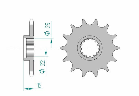 AFAM Steel Standard Front Sprocket 24510 - 520