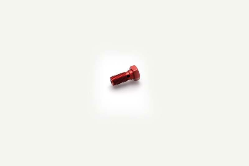 SINGLE SCREW M10X 1.25 RED