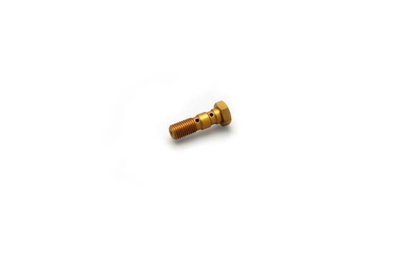 DOUBLE SCREW M10X 1.25 GOLD