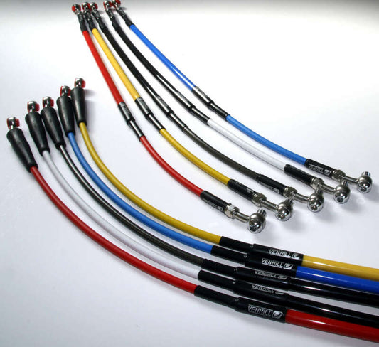 VENHILL Front Brake Hose Black/Stainless Steel Banjo Fitting KTM/Husqvarna - 1077049002