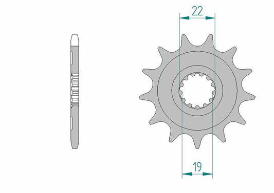 AFAM Steel Standard Front Sprocket 64305 - 520 - 1077132001