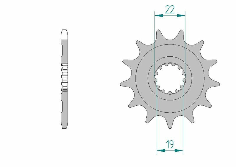 AFAM Steel Standard Front Sprocket 64305 - 520 - 1077132002