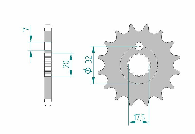 AFAM Steel Standard Front Sprocket 85200 - 428