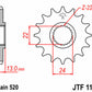 JT SPROCKETS Steel Standard Front Sprocket 1126 - 520