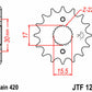 JT SPROCKETS Steel Standard Front Sprocket 1256 - 420 - 1077213003