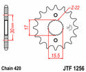 JT SPROCKETS Stahl Standard Kettenrad vorn 1256 - 420 - 1077213003 