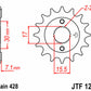 JT SPROCKETS Steel Standard Front Sprocket 1257 - 428