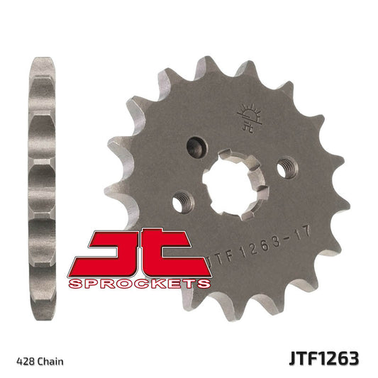 JT SPROCKETS Steel Standard Front Sprocket 1263 - 428 - 1077215005
