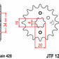 JT SPROCKETS Steel Standard Front Sprocket 1263 - 428 - 1077215005