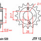 JT SPROCKETS Steel Standard Front Sprocket 1307 - 520 - 1077223001