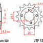 JT SPROCKETS Steel Standard Front Sprocket 1309 - 520 - 1077224002