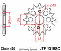 JT SPROCKETS Steel Self-Cleaning Front Sprocket 1310 - 420