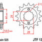 JT SPROCKETS Steel Standard Front Sprocket 1372 - 525
