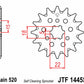 JT SPROCKETS Steel Self-Cleaning Front Sprocket 1445 - 520 - 1077255003