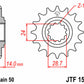 JT SPROCKETS Steel Standard Front Sprocket 1529 - 525