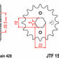 JT SPROCKETS Steel Standard Front Sprocket 1559 - 428