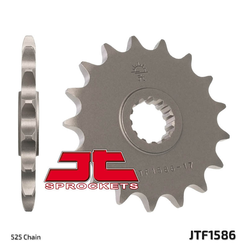 JT SPROCKETS Steel Standard Front Sprocket 1586 - 525 - 1077287002
