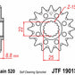 JT SPROCKETS Steel Self-Cleaning Front Sprocket 1901 - 520 - 1077297004