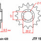 JT SPROCKETS Steel Standard Front Sprocket 1906 - 420 - 1077302002