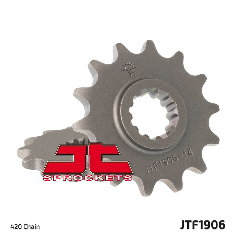 JT SPROCKETS Steel Standard Front Sprocket 1906 - 420 - 1077302003