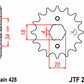 JT SPROCKETS Steel Standard Front Sprocket 259 - 428 - 1077310002