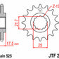 JT SPROCKETS Steel Standard Front Sprocket 297 - 525 - 1077338002